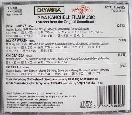 Giya Kancheli : Film Music (CD, Comp, Mono)