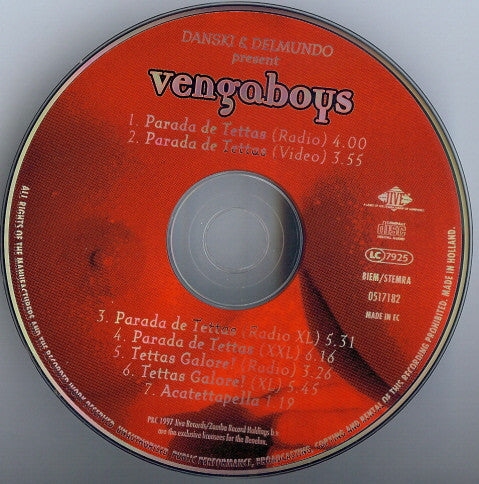Vengaboys : Parada De Tettas (CD, Maxi)