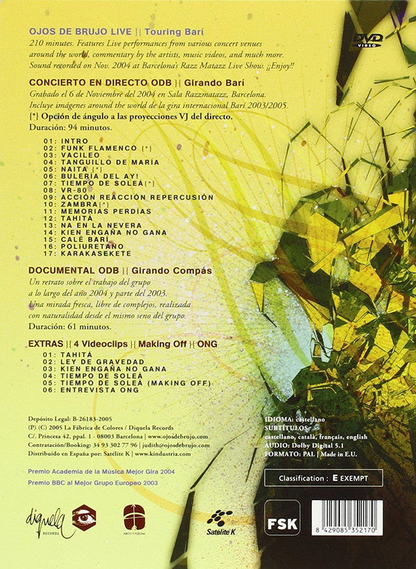 Ojos de Brujo : Girando Barí (DVD)