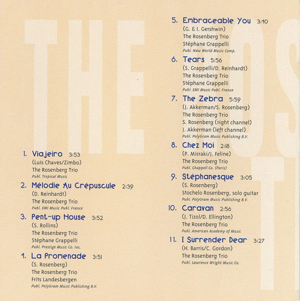 The Rosenberg Trio : Caravan (CD, Album)