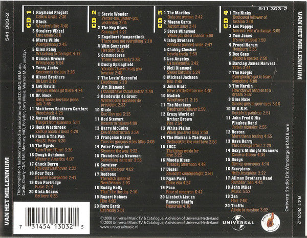 Various : De Leukste Hits Uit De Top 2000 Van Het Millennium (4xCD, Comp)