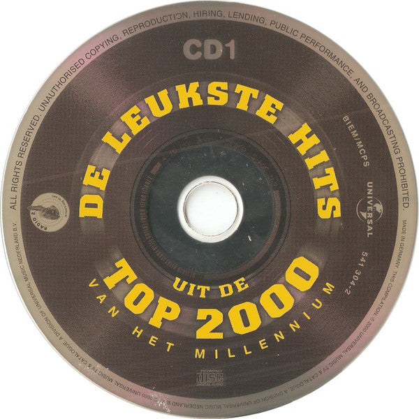 Various : De Leukste Hits Uit De Top 2000 Van Het Millennium (4xCD, Comp)