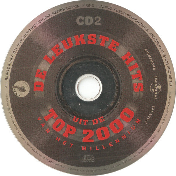 Various : De Leukste Hits Uit De Top 2000 Van Het Millennium (4xCD, Comp)