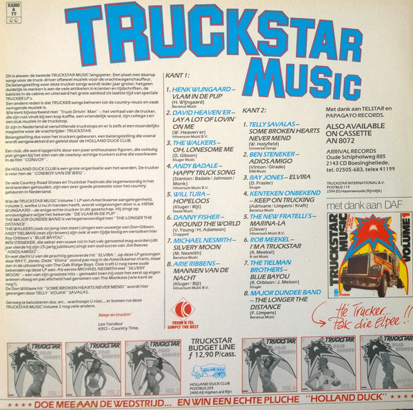 Various : Truckstar Music Volume 2 (LP, Comp)