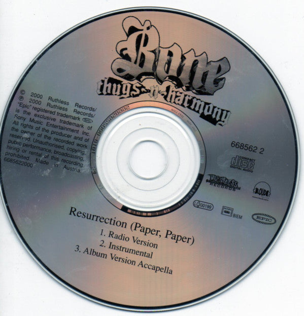 Bone Thugs-N-Harmony : Resurrection (Paper, Paper) (CD, Single)