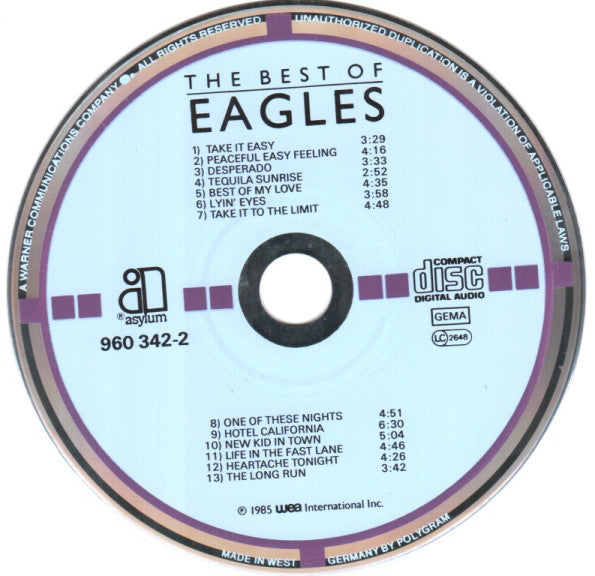 Eagles : The Best Of Eagles (CD, Comp, Tar)