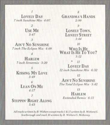 Bill Withers : Lovely Days (CD, Comp)