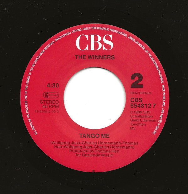 The Winners (4) : Born To Love (7", Single)