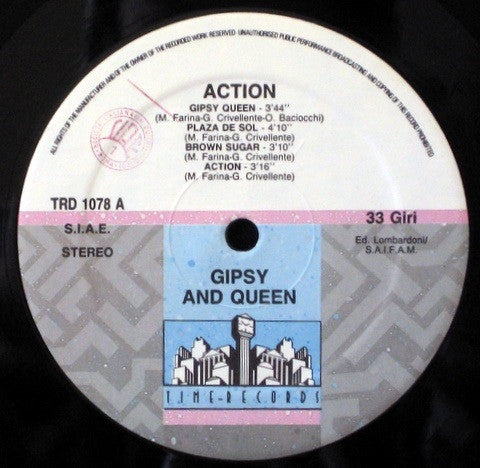 Gipsy And Queen : Action (LP, Album, P/Mixed)