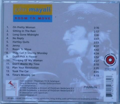 John Mayall : Room To Move (CD, Comp)
