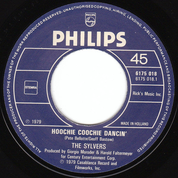 The Sylvers : Hoochie Coochie Dancin' (7", Single)