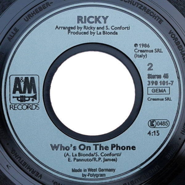 Ricky (3) : Bang Bang Bang (7", Single)