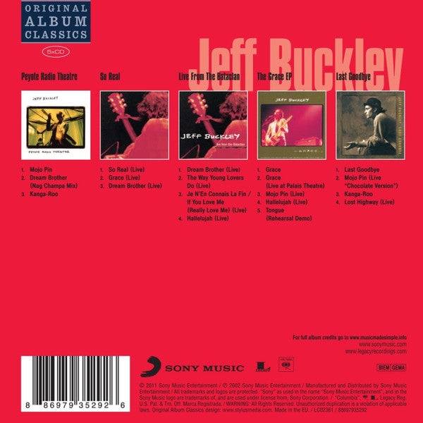 Jeff Buckley : Original Album Classics : The Grace EPs (5xCD, EP, RE + Box, Comp, RE)