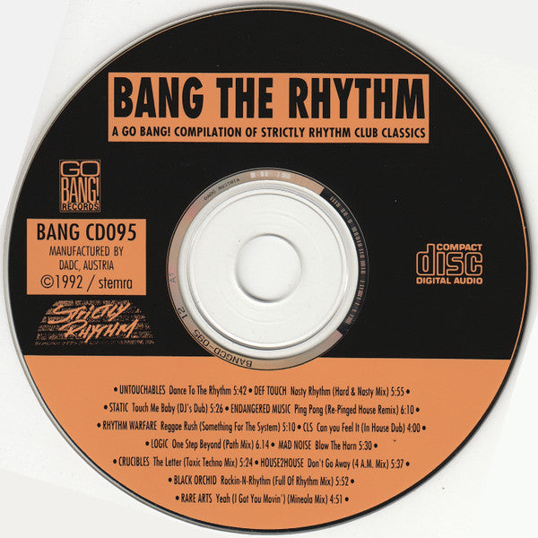 Various : Bang The Rhythm - A Go Bang! Compilation Of Strictly Rhythm Club Classics (CD, Comp)
