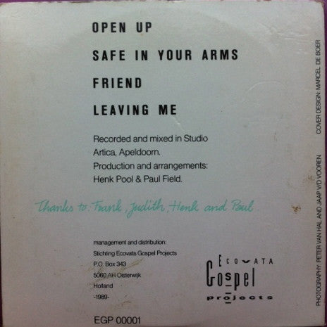 Ralph Van Manen : Open Up (CD, EP, Car)
