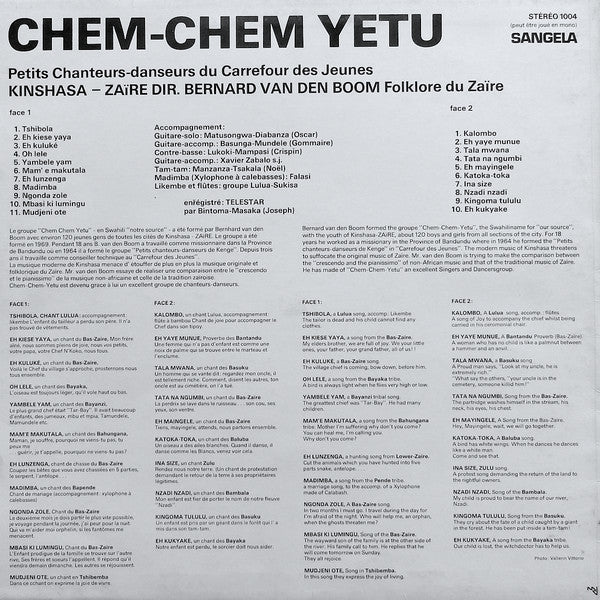 Chem Chem Yetu De Kinshasa : Zaïre (LP, Album, Mono)