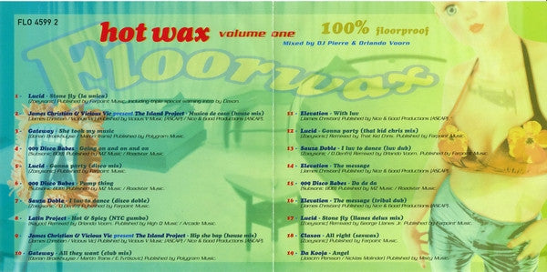 DJ Pierre And Orlando Voorn : Hot Wax Volume One - Floorwax (CD, P/Mixed)