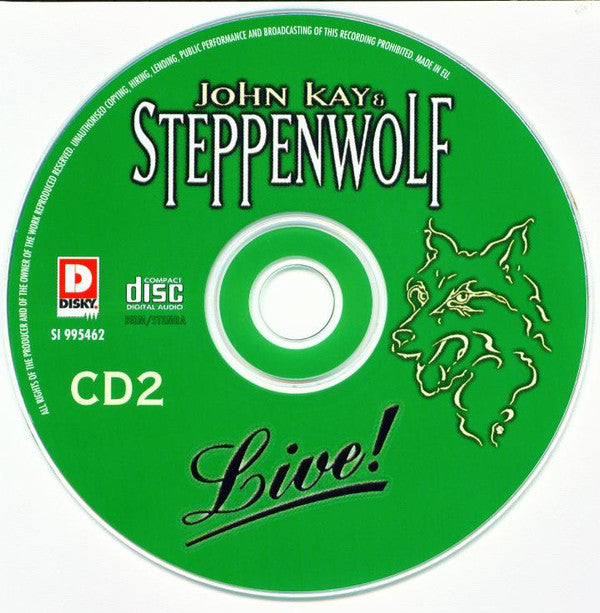 John Kay & Steppenwolf : Live! (Greatest Hits And More) (2xCD, Album, RE)