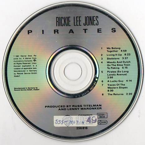 Rickie Lee Jones : Pirates (CD, Album)