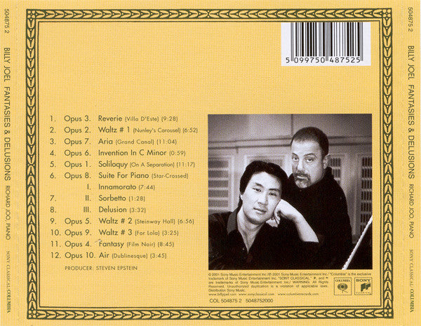 Billy Joel : Fantasies & Delusions (Op. 1-10 Music For Solo Piano) (CD, Album)