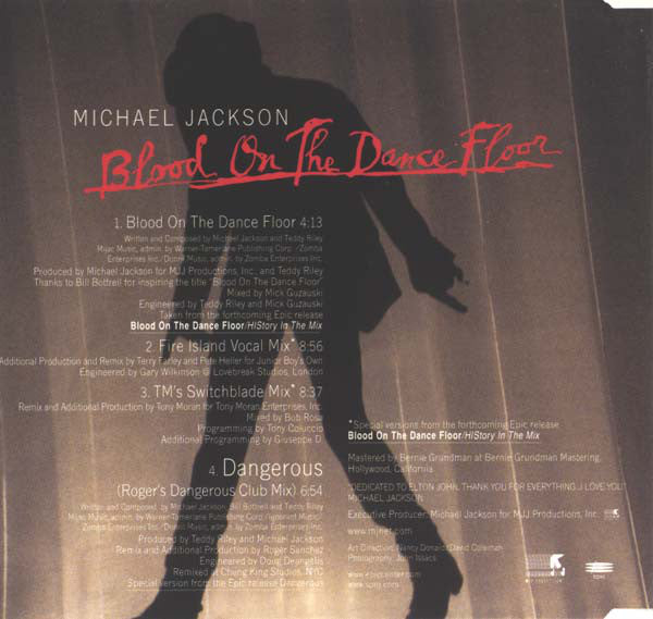 Michael Jackson : Blood On The Dance Floor (CD, Maxi)