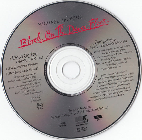 Michael Jackson : Blood On The Dance Floor (CD, Maxi)