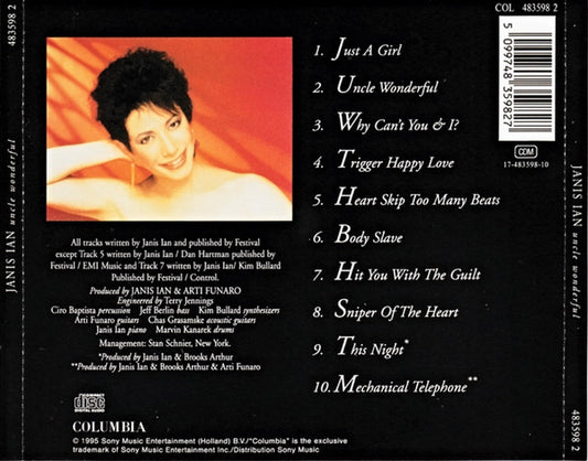 Janis Ian : Uncle Wonderful (CD, Album, RE)
