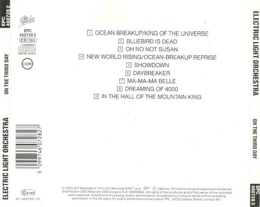 Electric Light Orchestra : On The Third Day (CD, Album, RE, RM)