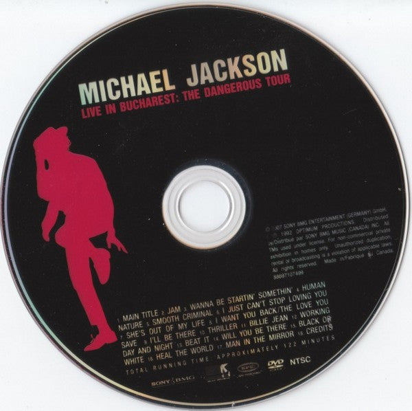 Michael Jackson : Live In Bucharest: The Dangerous Tour - On Stage (DVD-V, RE, NTSC, Jew)