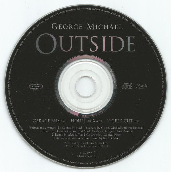 George Michael : Outside (The Mixes) (CD, Single, Dig)