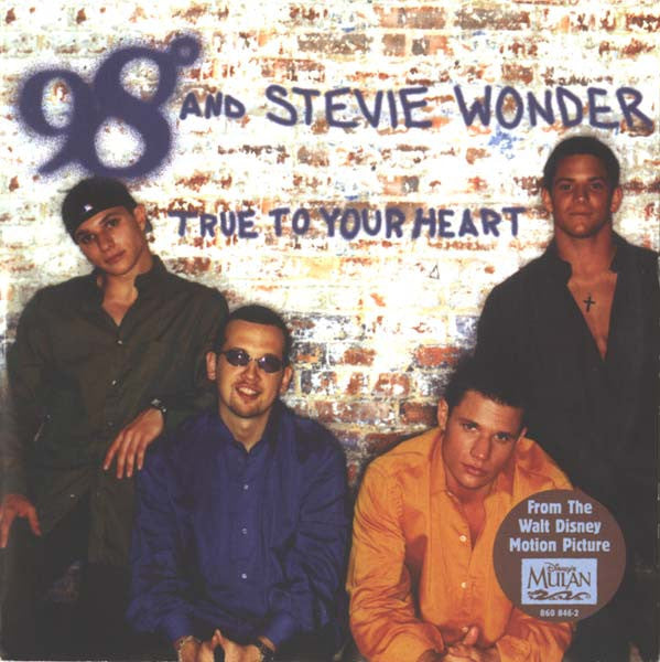 98 Degrees And Stevie Wonder : True To Your Heart (CD, Single, Car)