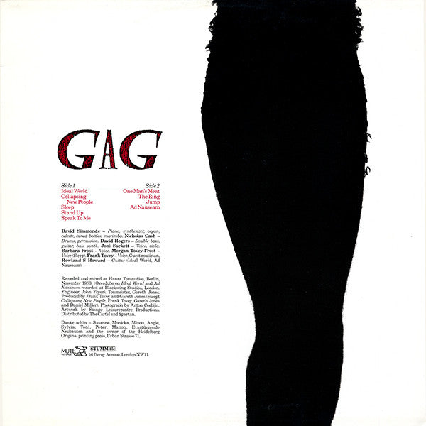 Fad Gadget : Gag (LP, Album)