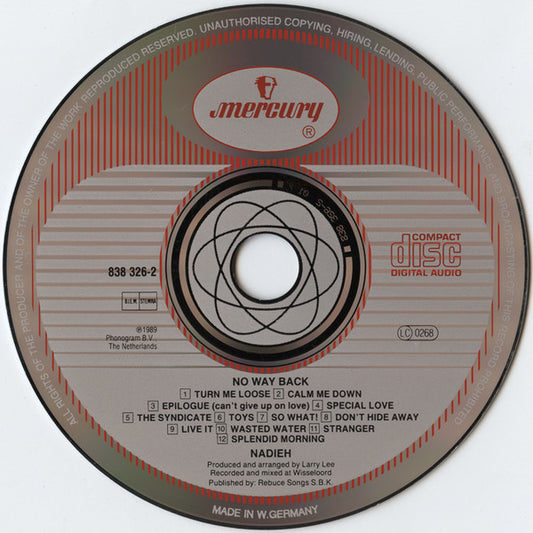Nadieh : No Way Back (CD, Album)