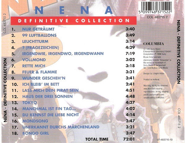 Nena : Definitive Collection (CD, Comp)