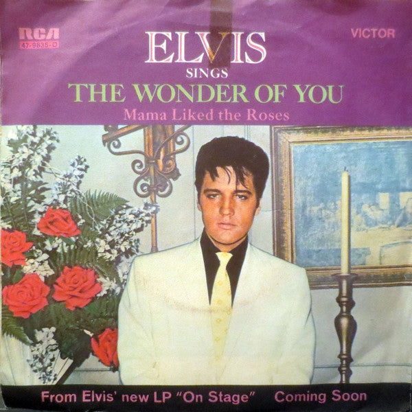 Elvis Presley : The Wonder Of You (7", Single)
