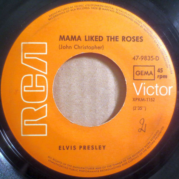 Elvis Presley : The Wonder Of You (7", Single)