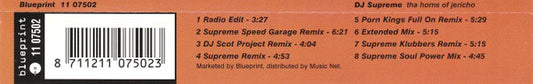 DJ Supreme : Tha Horns Of Jericho (CD, Maxi)