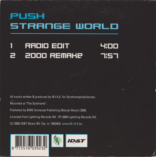 Push : Strange World (CD, Single, Car)