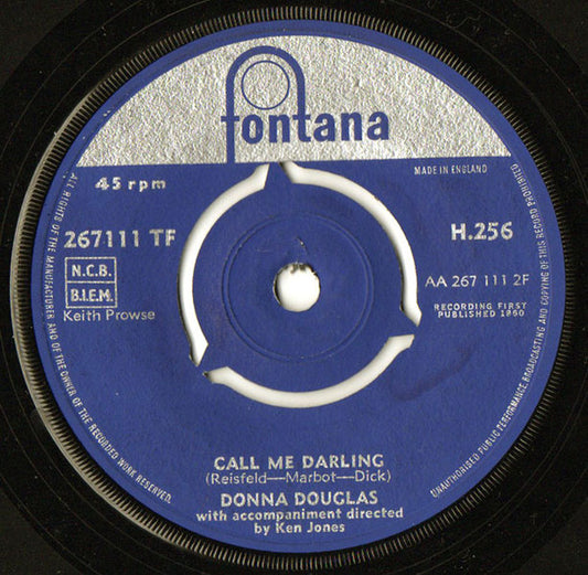 Donna Douglas (3) : Teddy / Call Me Darling (7", Single)