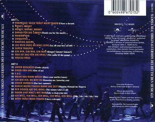 Björn Ulvaeus & Benny Andersson : Mamma Mia! (Originalversion Des Deutschen Musicals) (CD, Album)