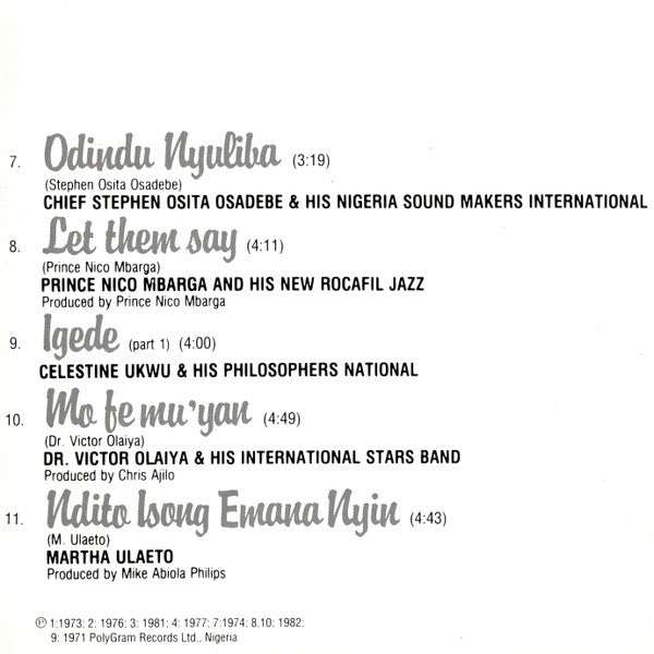 Various : African Music (CD, Comp, RE)