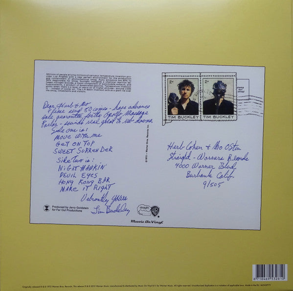Tim Buckley : Greetings From L.A. (LP, Album, RE, RM, 180)