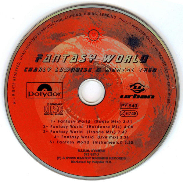 Charly Lownoise & Mental Theo : Fantasy World (CD, Maxi)