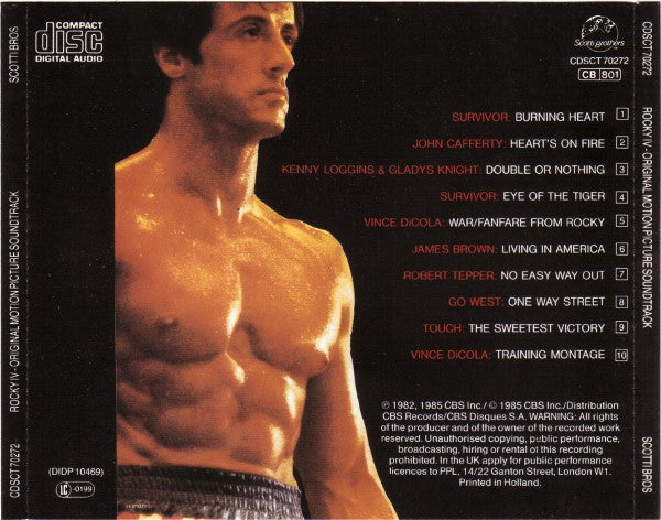 Various : Rocky IV (Original Motion Picture Soundtrack) (CD)