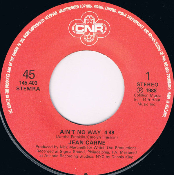 Jean Carn : Ain't No Way (7")
