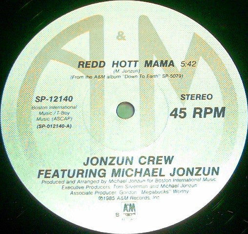 The Jonzun Crew Featuring Michael Jonzun : Redd Hott Mama (12")