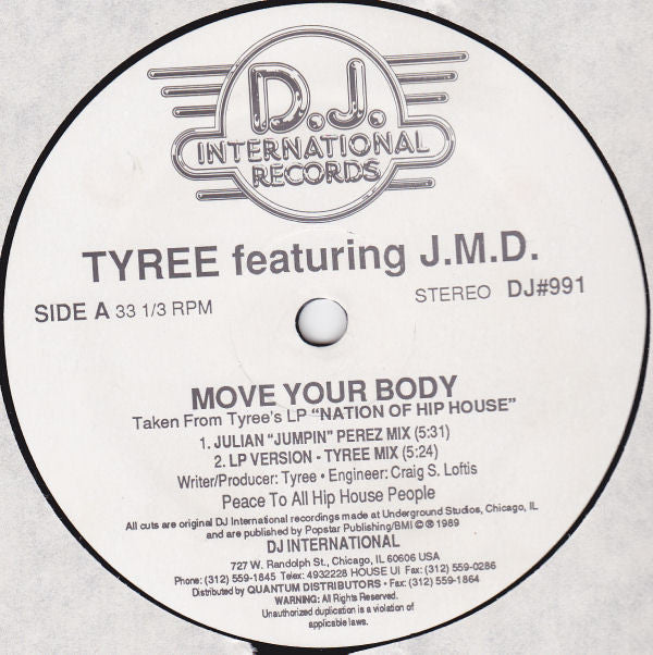 Tyree Cooper Featuring J.M.D. : Move Your Body (12")
