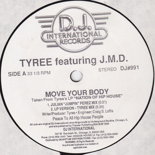 Tyree Cooper Featuring J.M.D. : Move Your Body (12")
