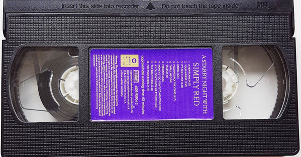 Simply Red : A Starry Night With Simply Red (VHS, PAL)