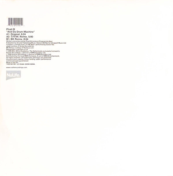 Phatt Bastard : And Da Drum Machine (12")